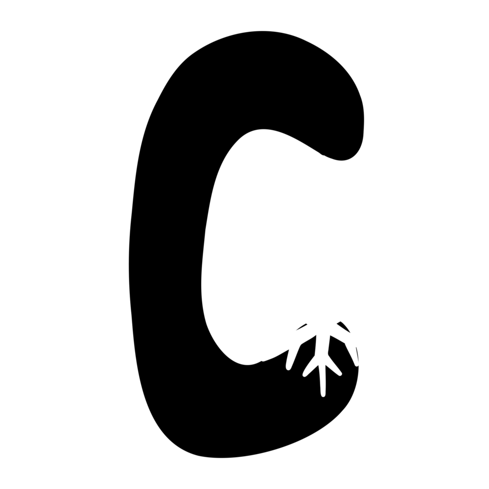 Alphabet with snowflake png