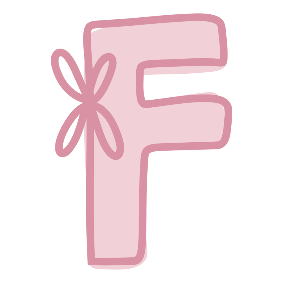 font with a pink bow png