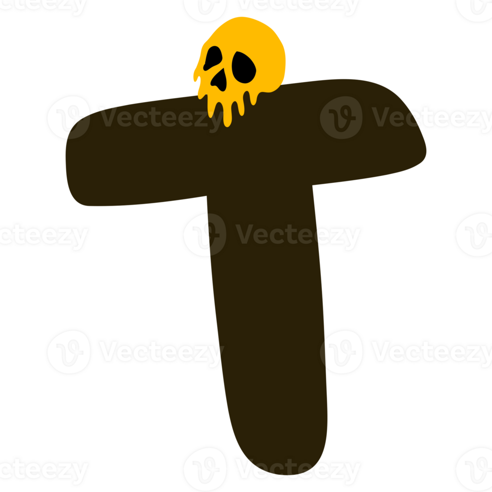 Head halloween skull alphabet png