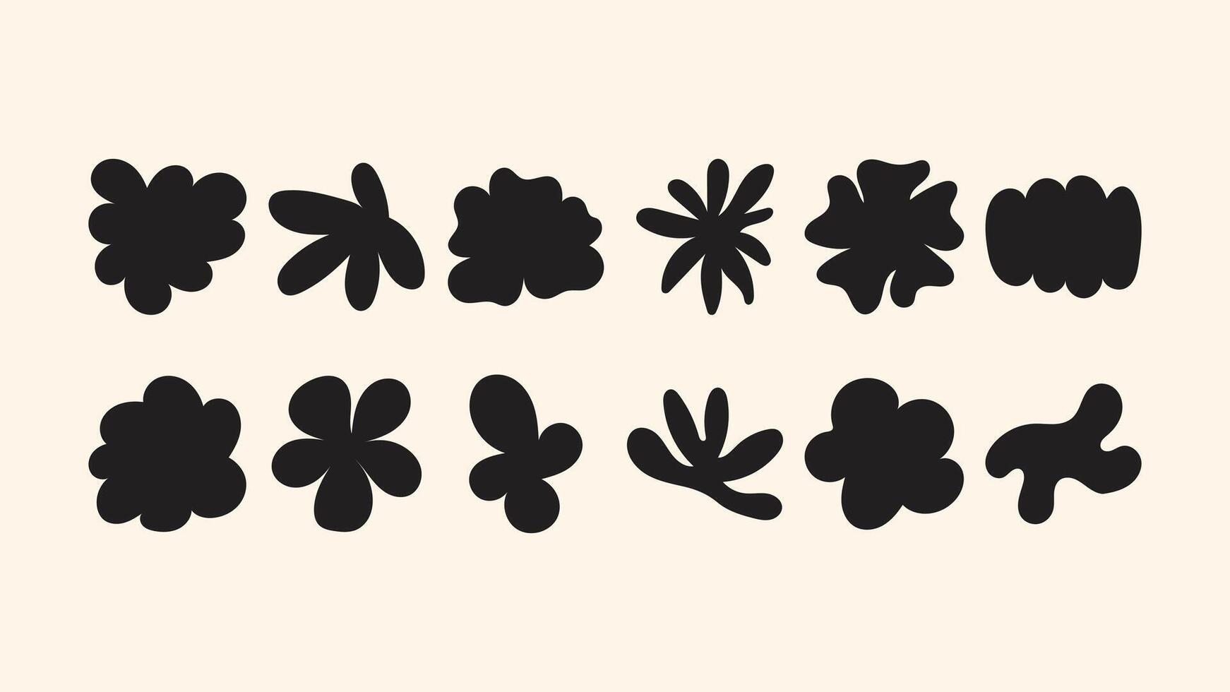 set of minimal hand drawn abstract stars, flowers, stickers and badges perfect for branding, packaging, posters and social media content. vector