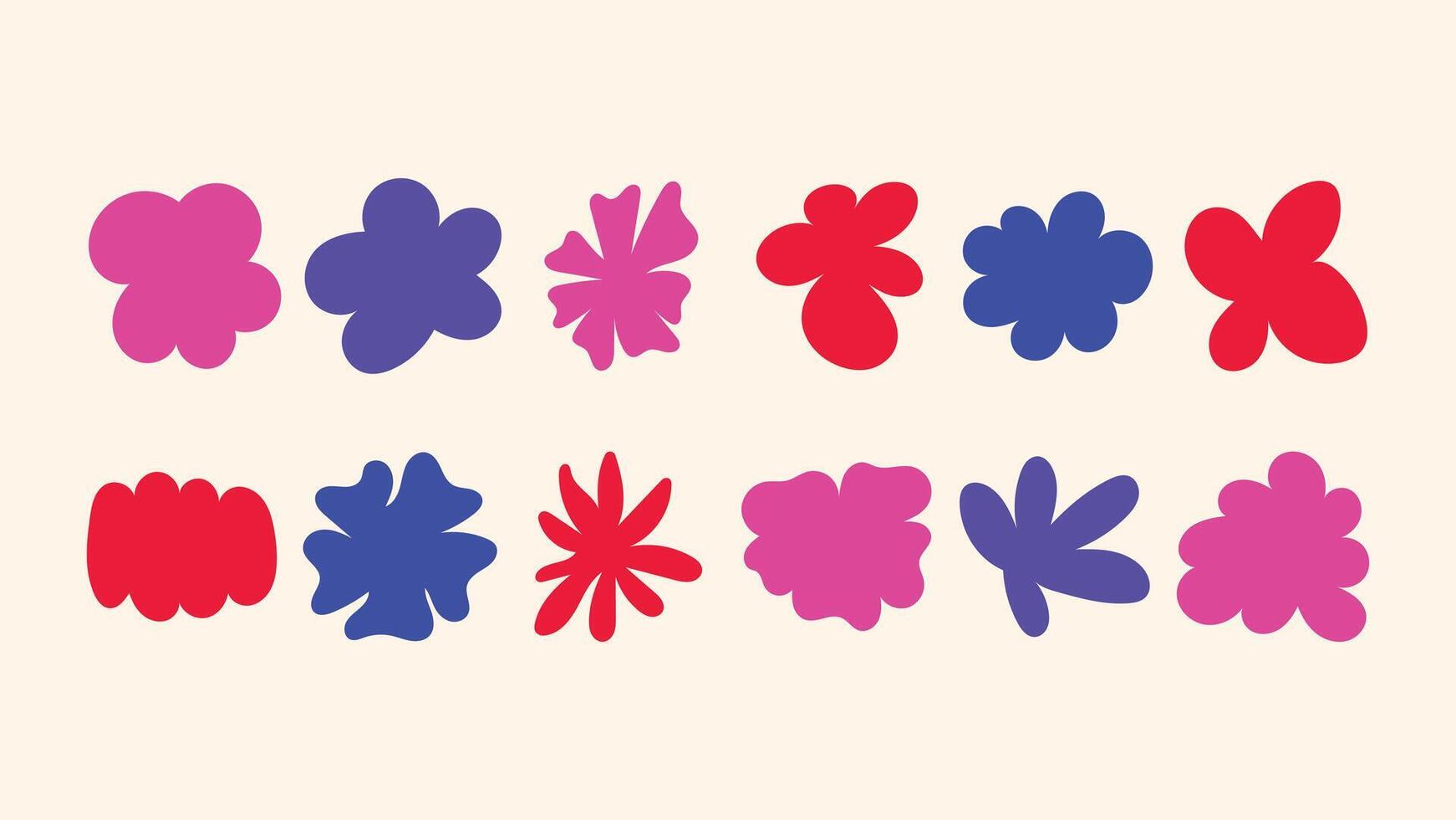 Delicate hand drawn collection stars, abstract florals, badges and shapes for elegant branding, packaging, prints and online posts. vector