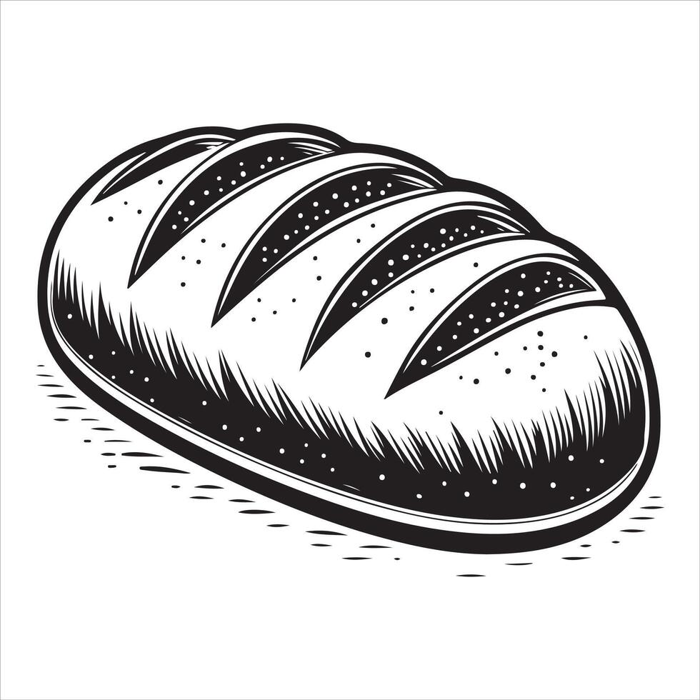 Long graphic for sourdough bread vector