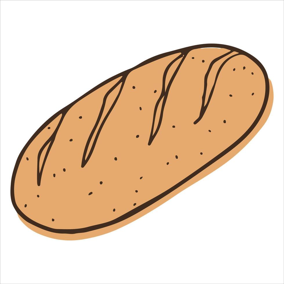 Isolated icon of a fresh bread bakery vector