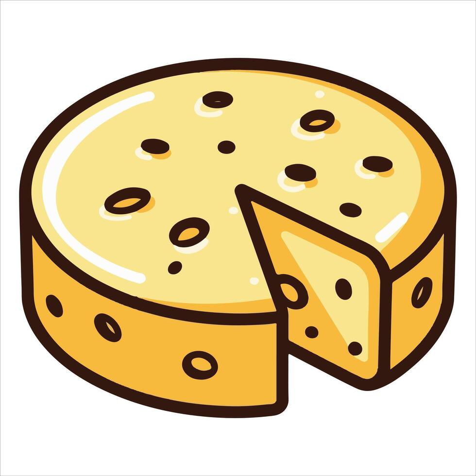 Graphic Style for Cheese Dairy Products vector