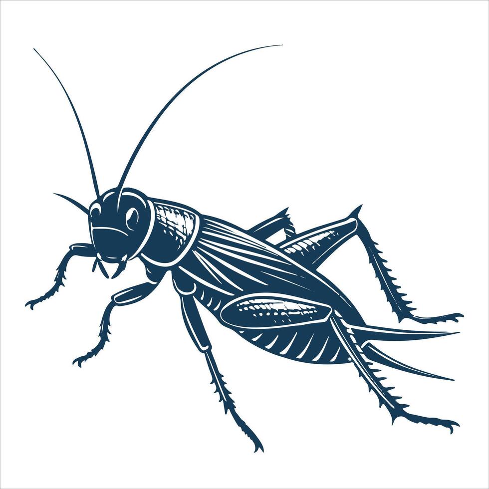 Graphic image of a cockroach silhouette vector