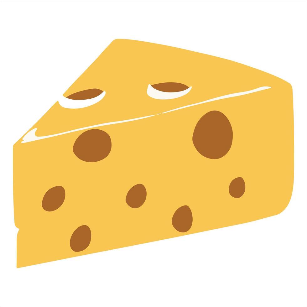 Graphic template for a cheese icon design vector