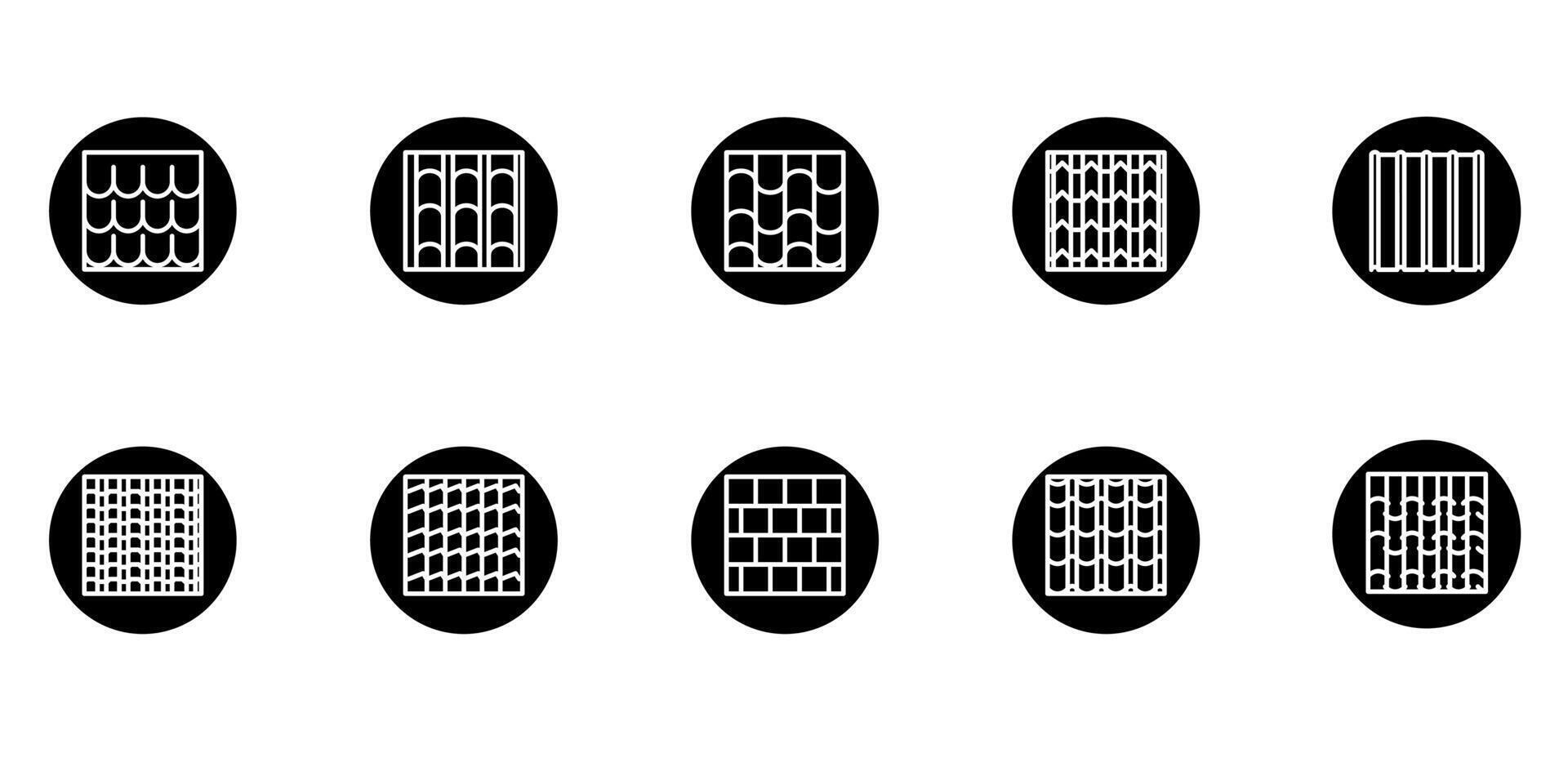 ghlyp roof icon pack illustration vector