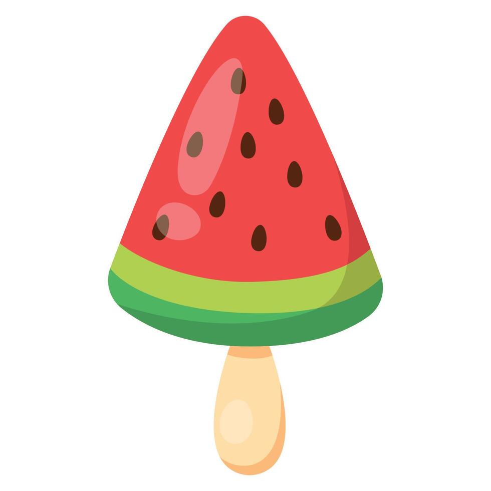 Ice cream watermelon. Hand drawn. illustration vector