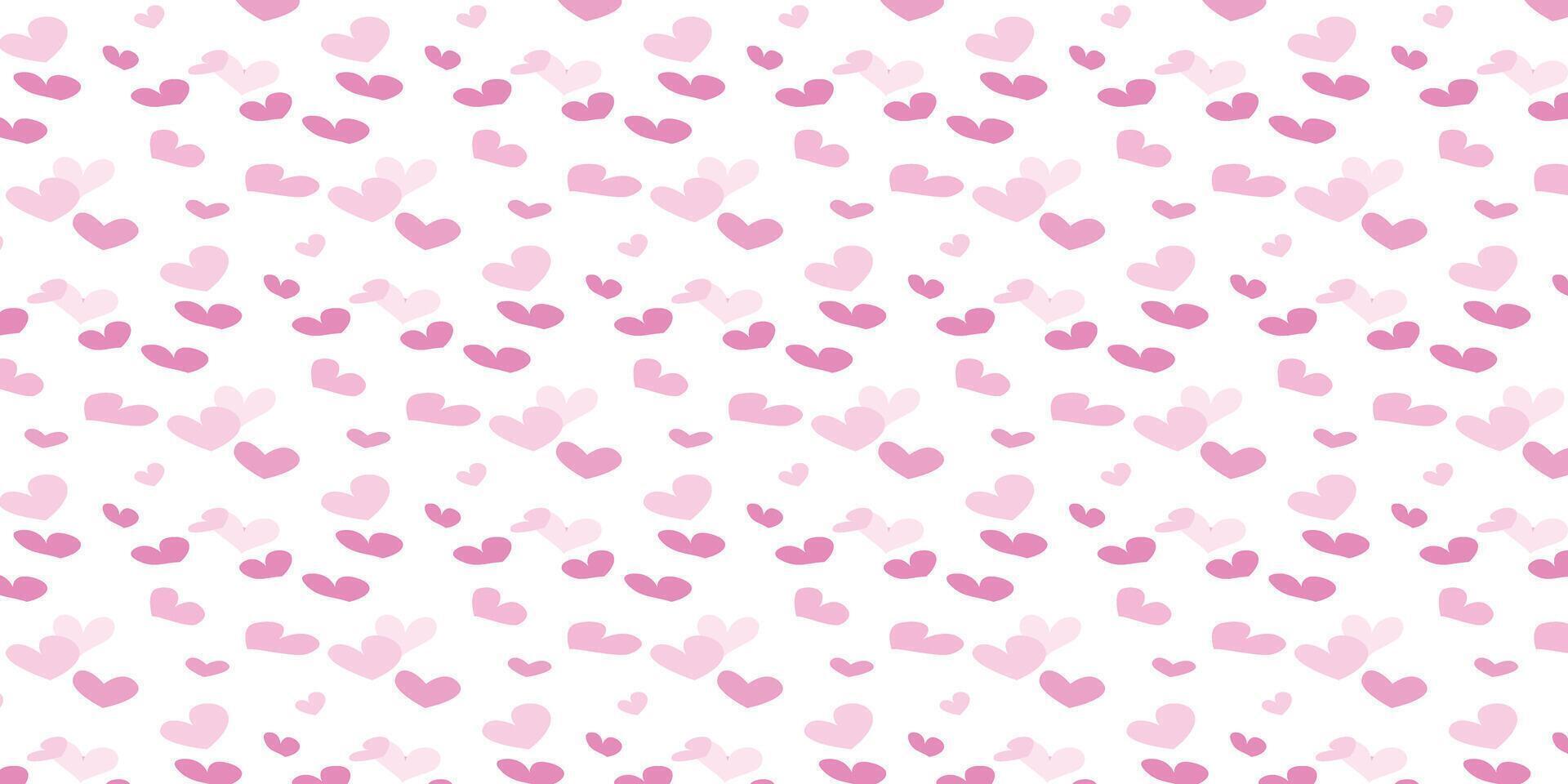 scatter seamless pattern with love in pink color vector