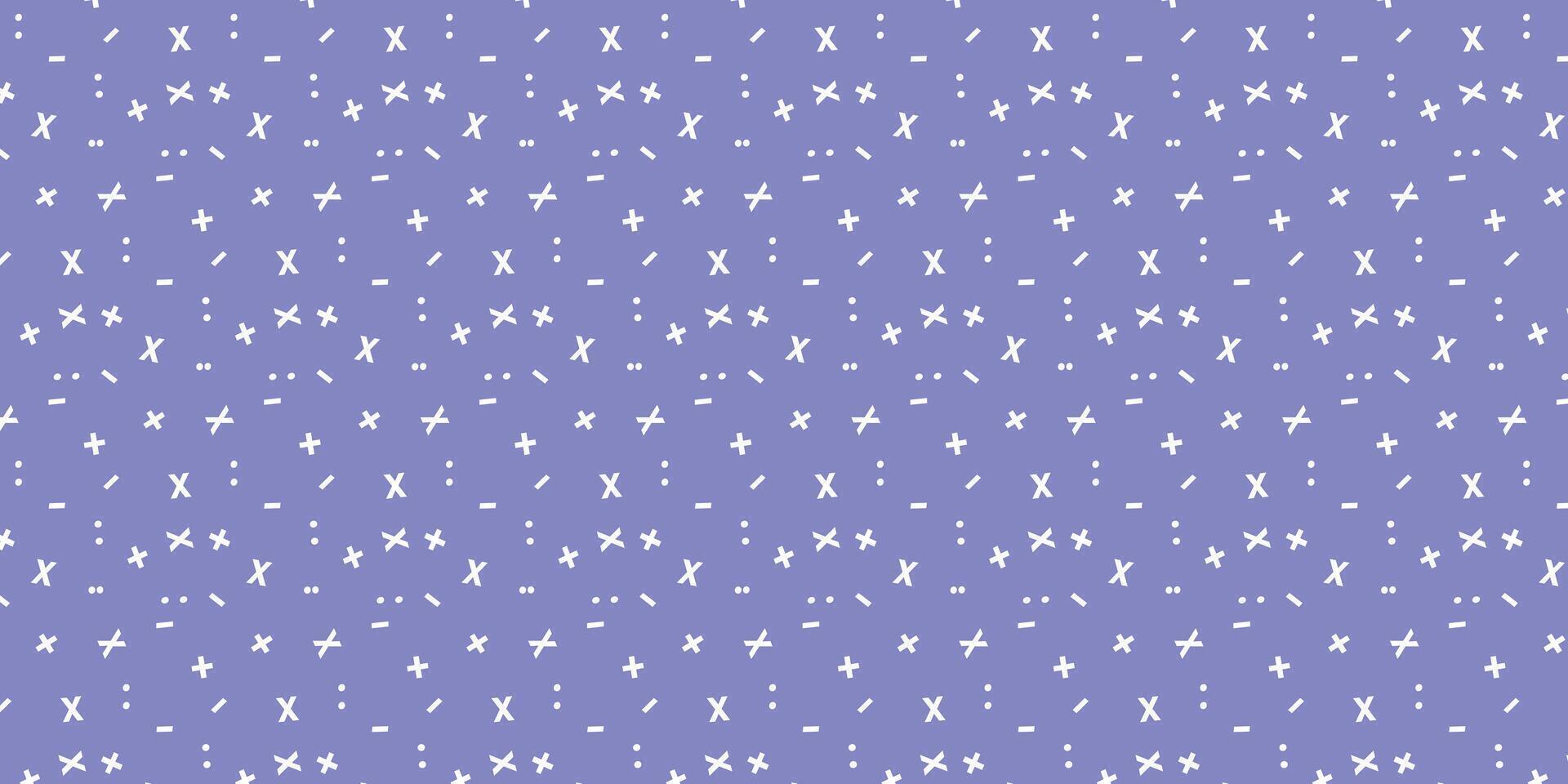 scatter seamless pattern with mathematical functions vector