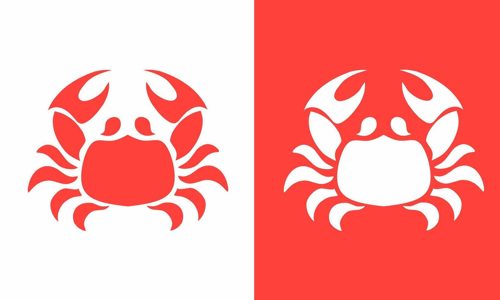 crab illustration design suitable for logo design symbol vector