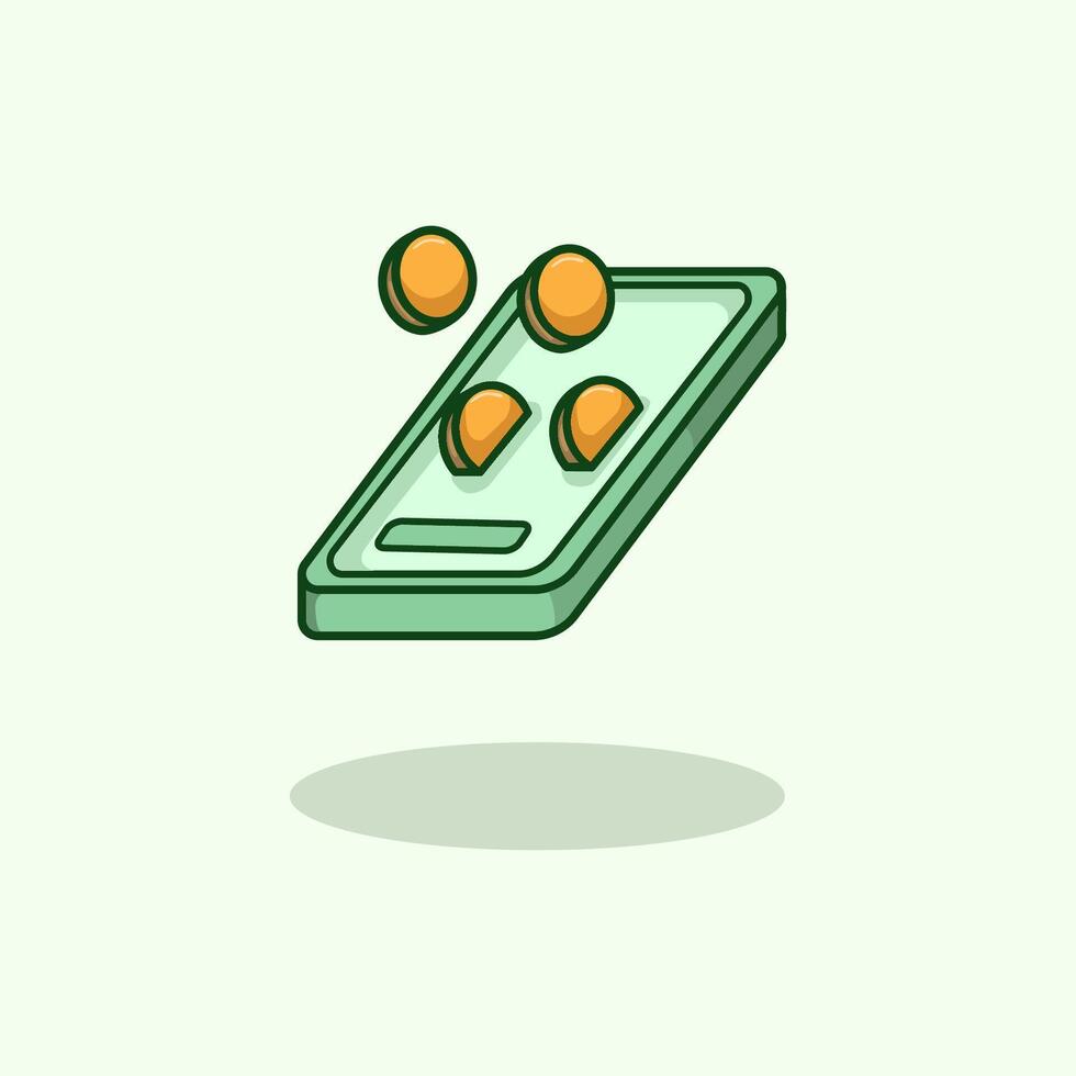 Digital Wallet Mobile Payment Online Finance Technology Icon vector