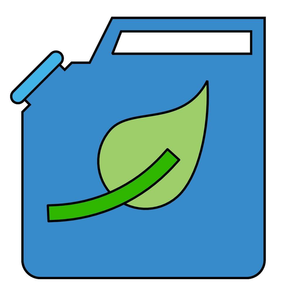 Biofuels fill outline icon vector