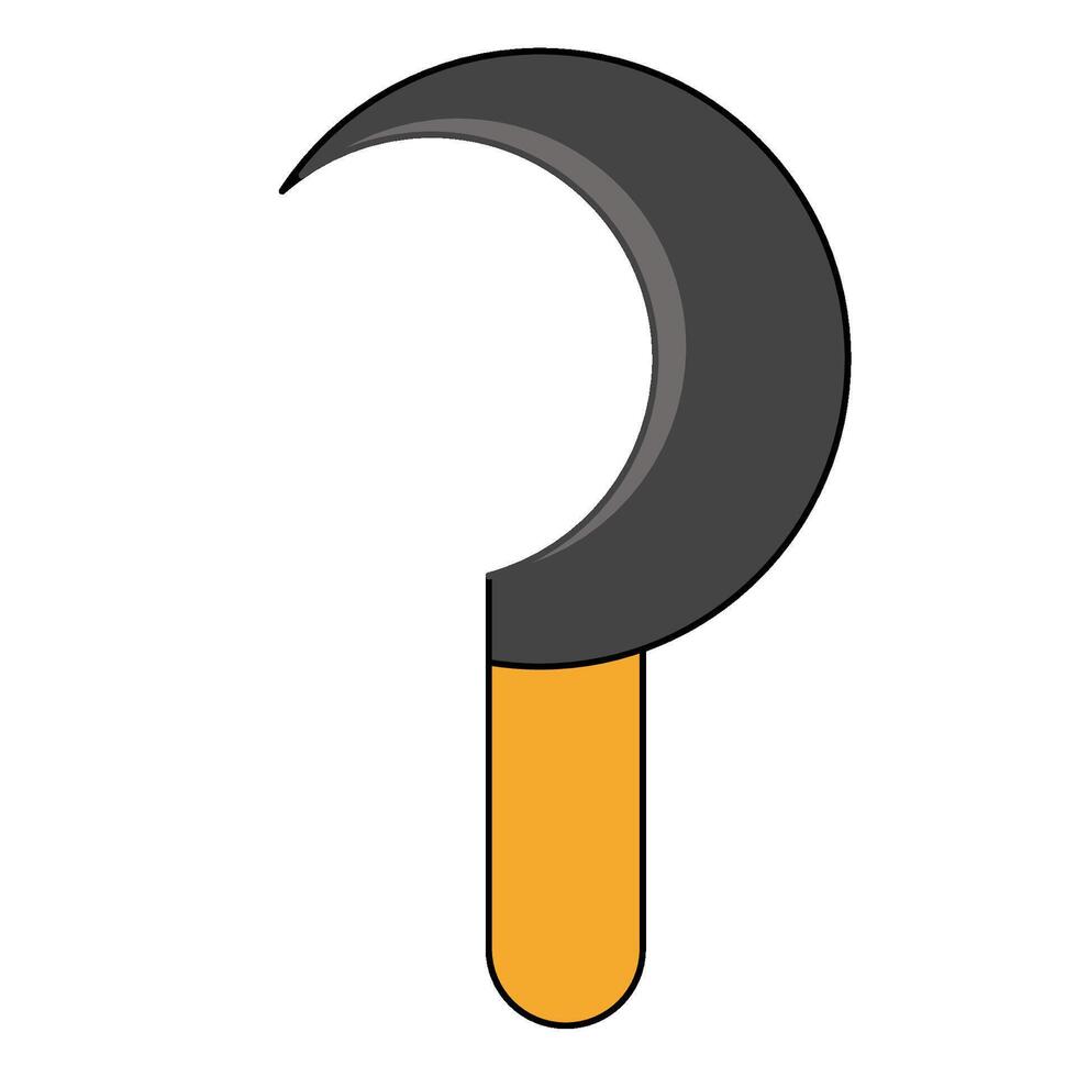 sickle flat icon style vector