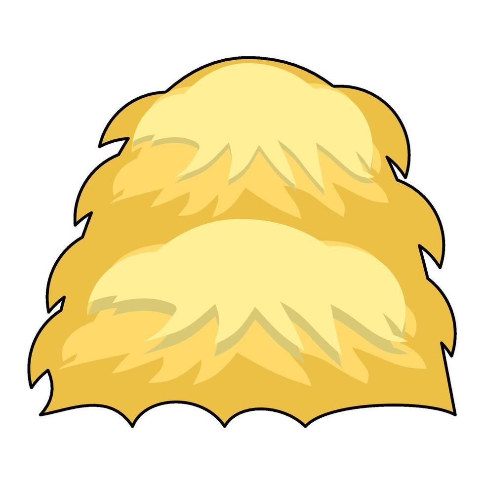 hay flat icon style vector