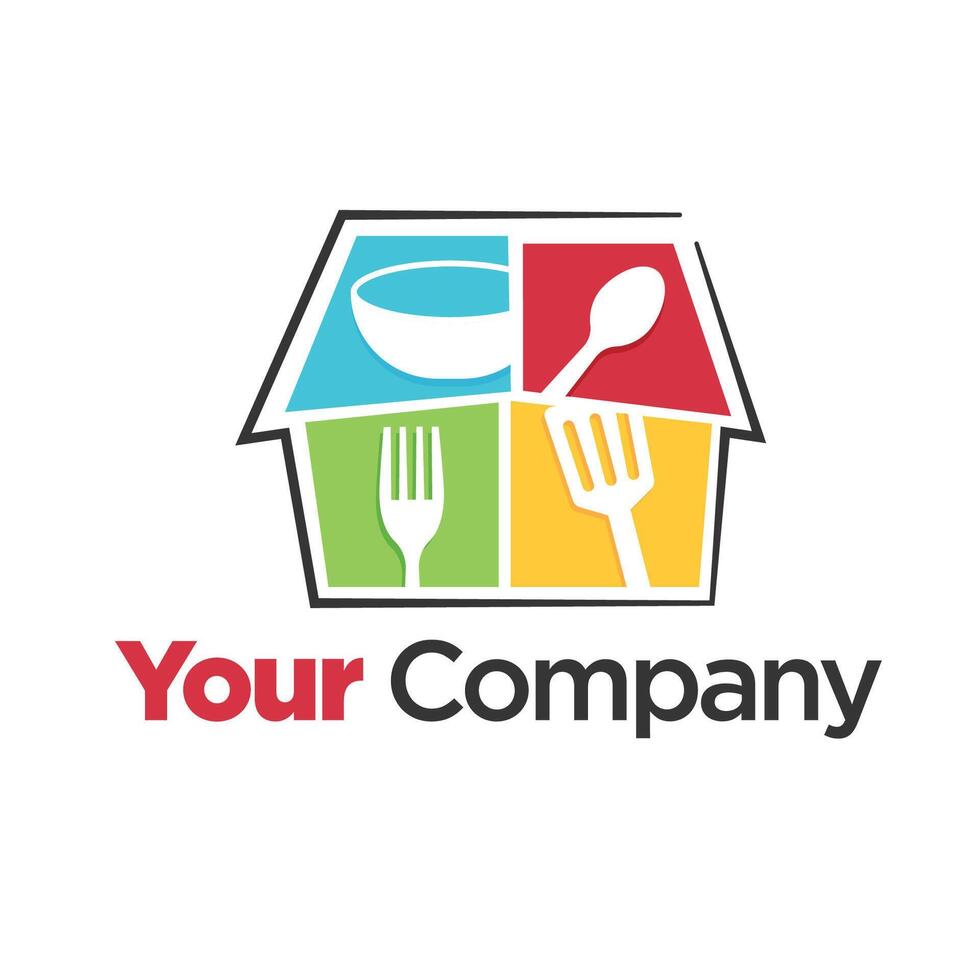 Food Store logo designs template food house Store logo template vector