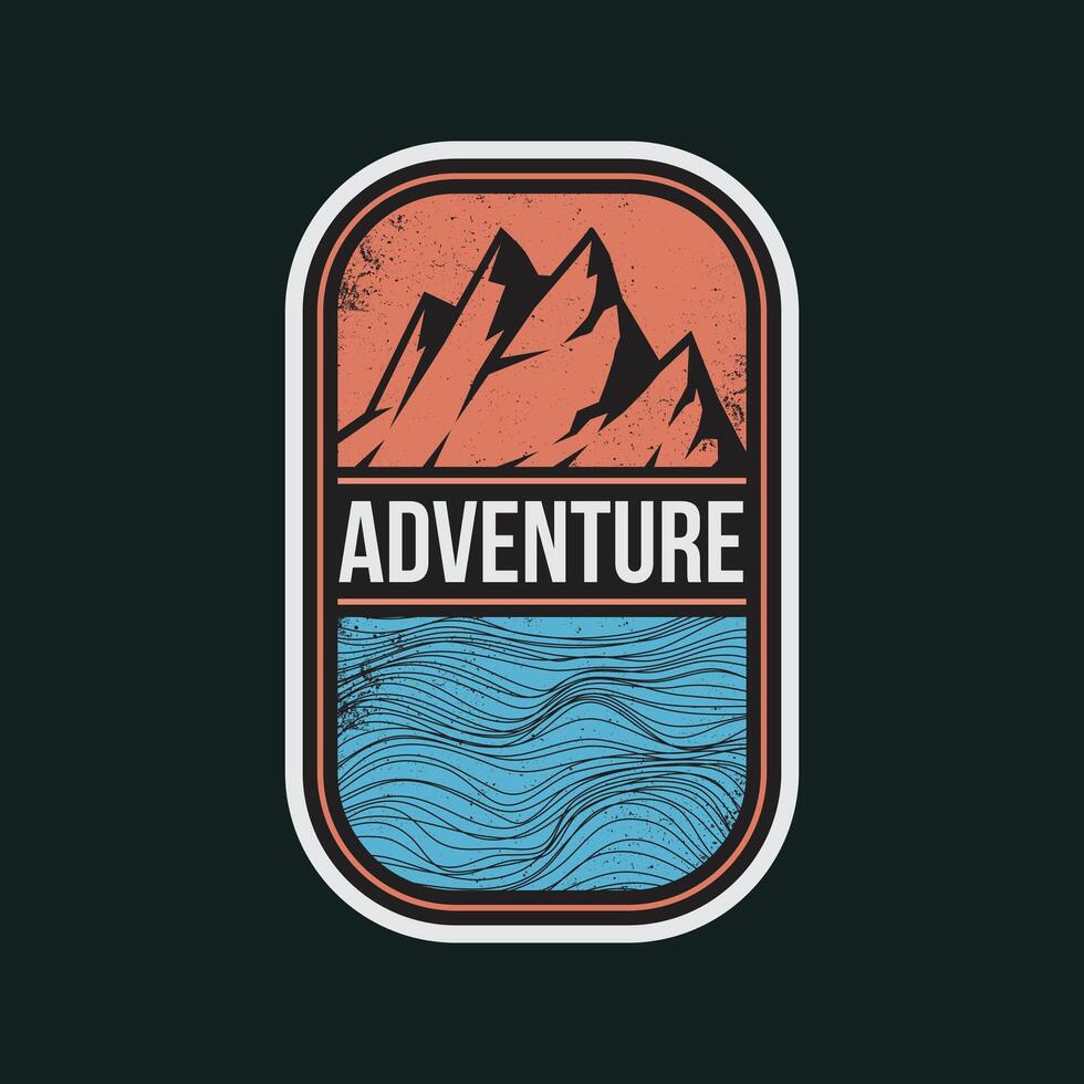 Adventure graphic logo, merchandise, t-shirt and apparel design vector