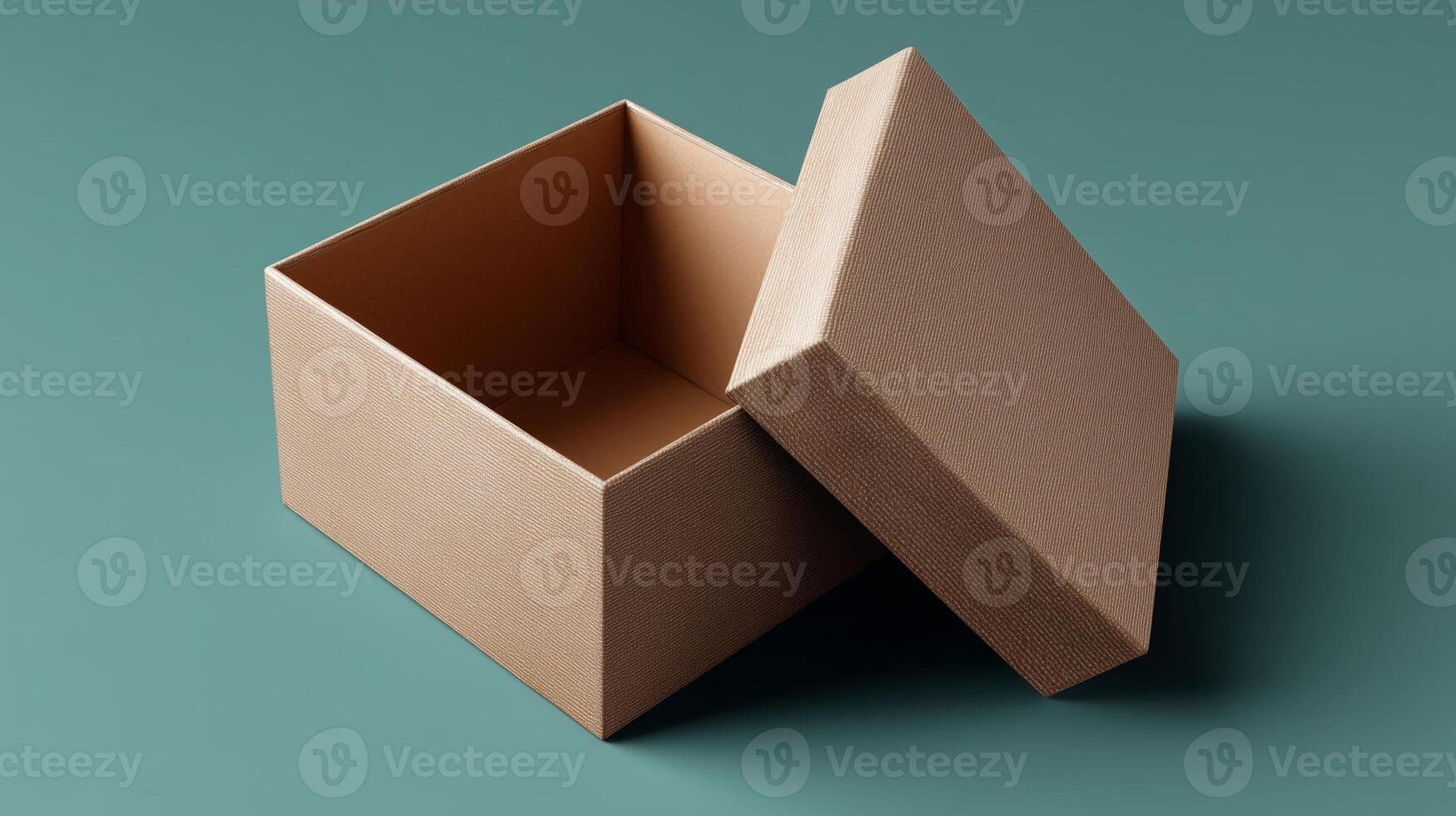 A beautifully crafted gift box sits open on a smooth surface. The elegant design makes it perfect for deliveries or special occasions. Anticipation builds as the contents remain a mystery. photo