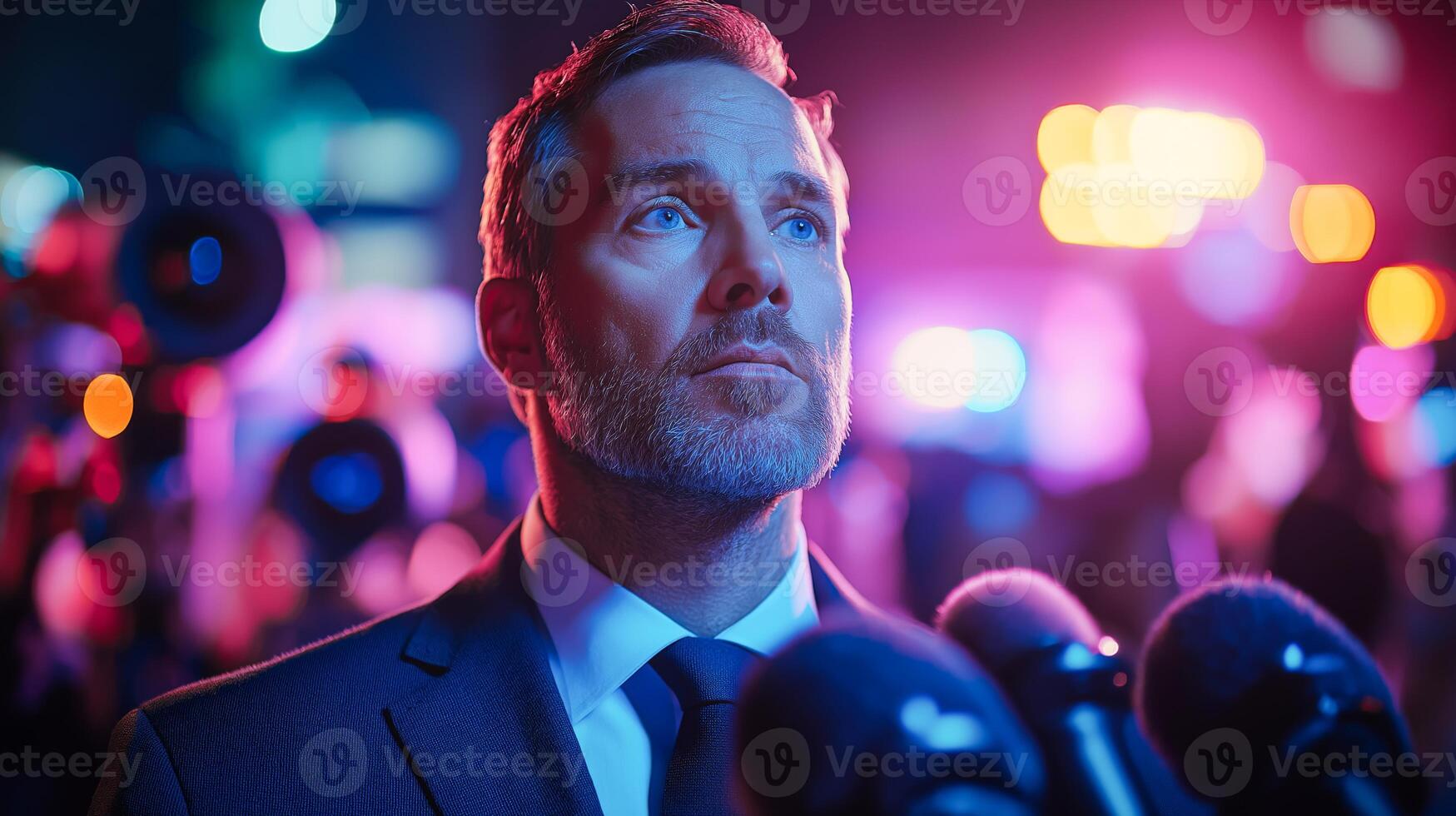A government official addresses the press amid intense scrutiny over recent fraud allegations. photo
