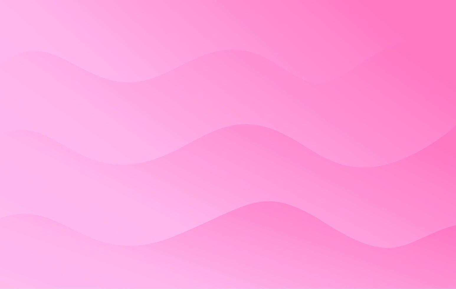 Modern Pink Wavy Gradient Background for Mobile and Desktop Wallpaper vector