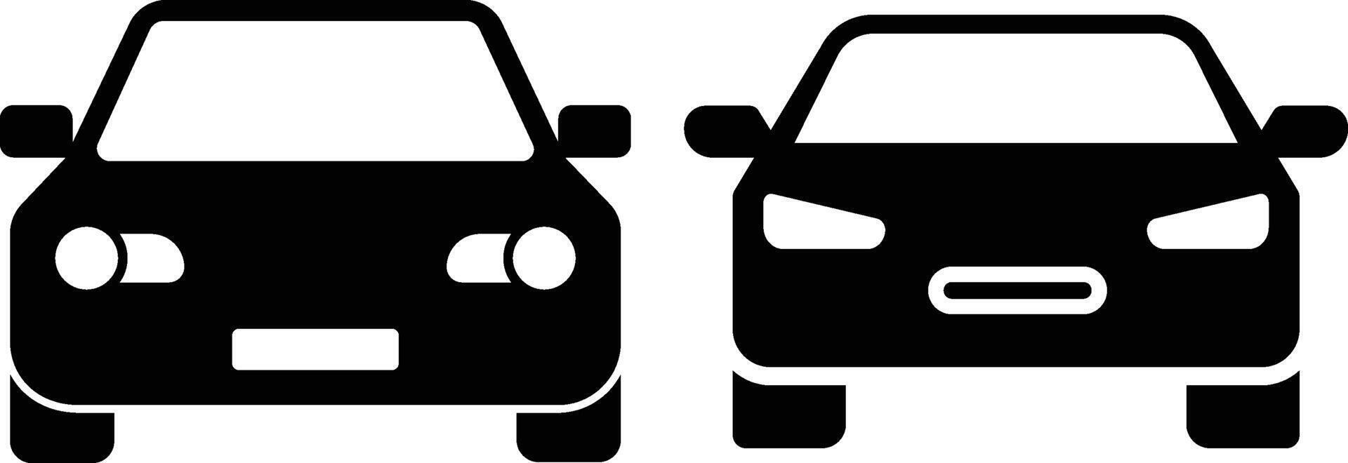 Minimalist Contrast of Classic and Modern Car Designs in Black and White Illustration vector