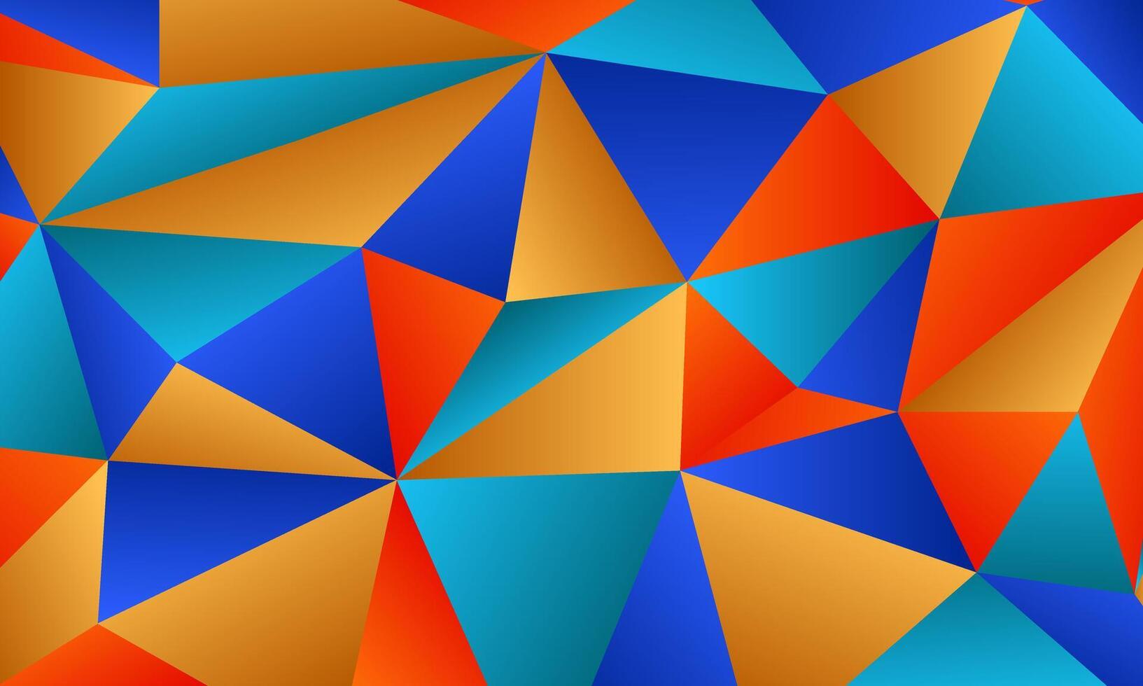colorful geometric triangle polygon pattern abstract background vector