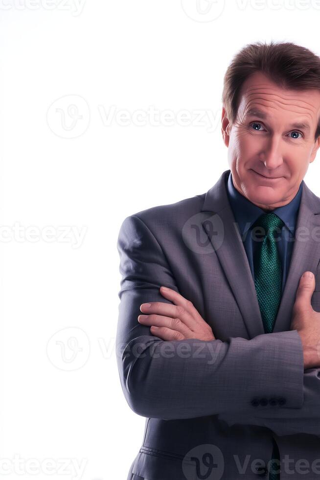 A man in a suit and tie photo