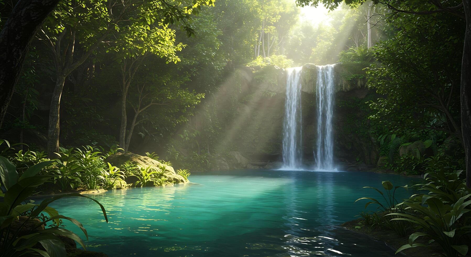 Golden Hour Field in High-Definition Realistic Photography photo