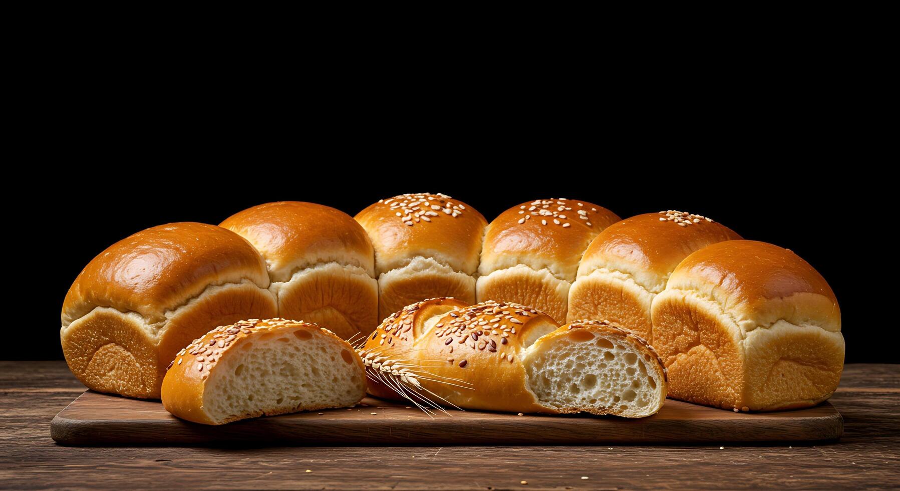 Artisan Bakery Bread in Beautiful Realistic Setting photo