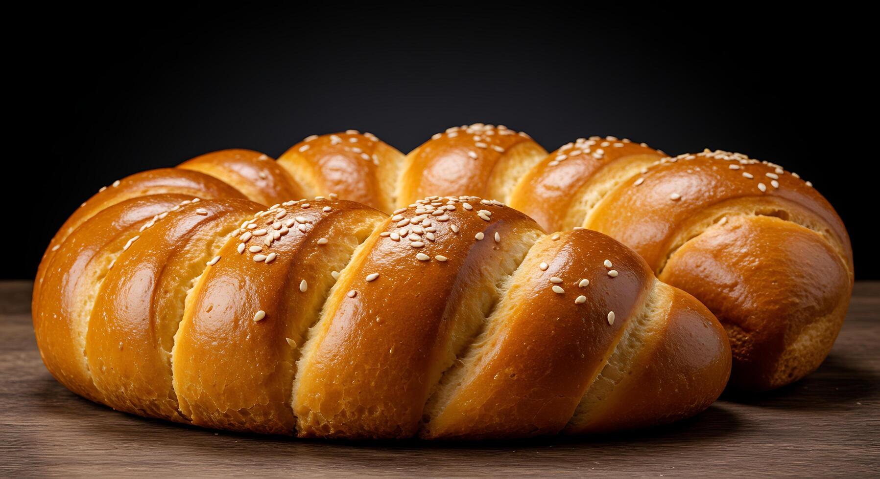 Warm Rustic Bread in Cozy Light and High Detail photo