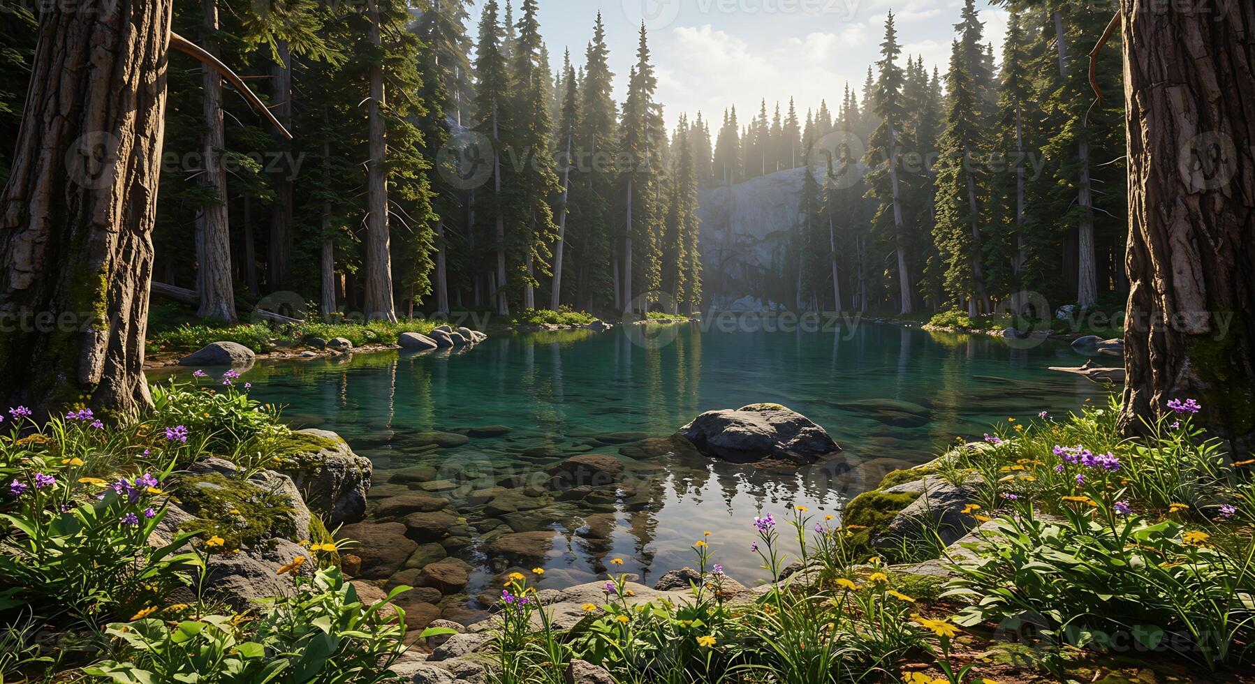 Breathtaking Nature Backdrop for Design and Visual Storytelling photo