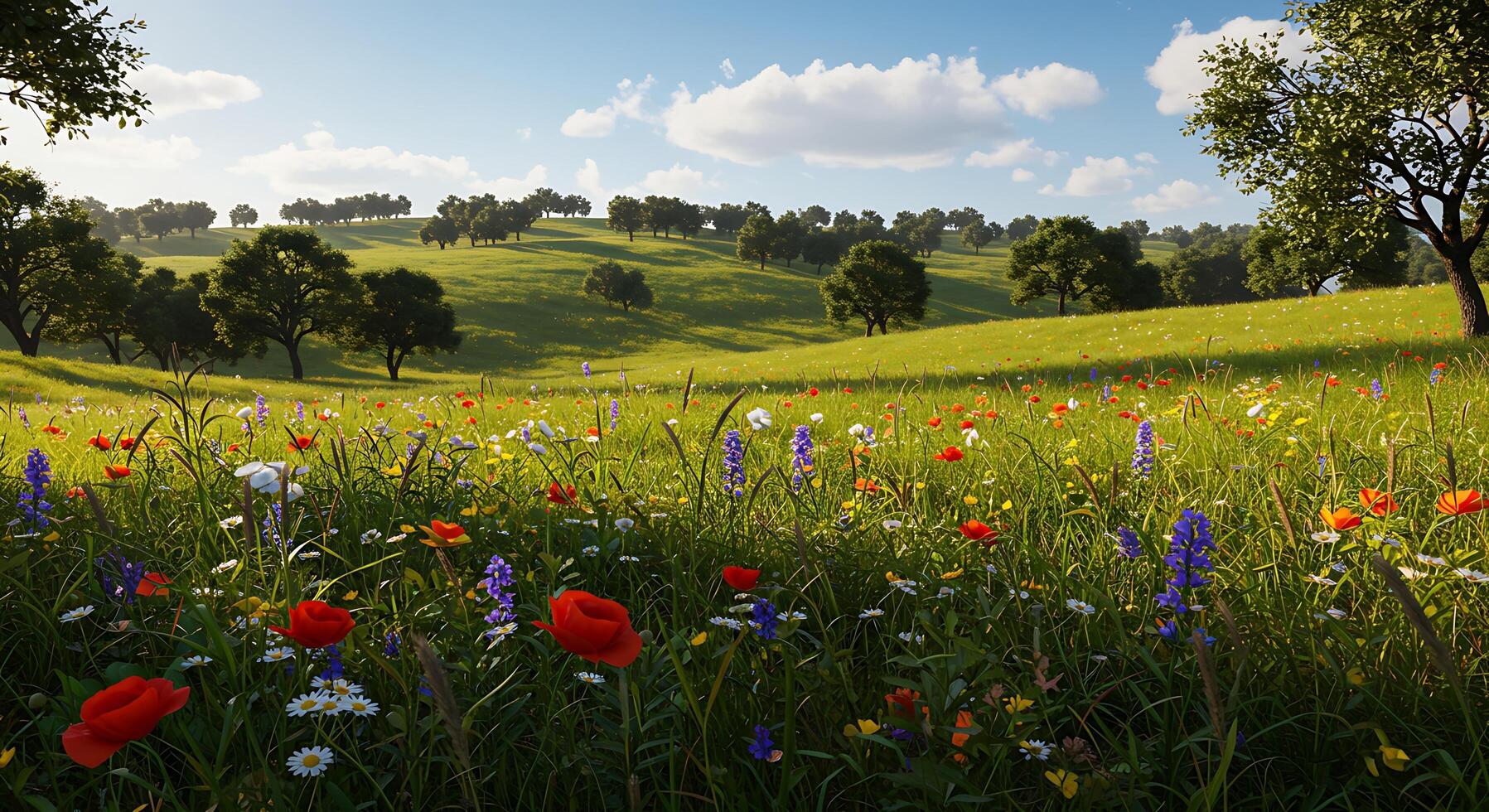 Lush and Clear Natural Scenery in Ultra Sharp Focus photo