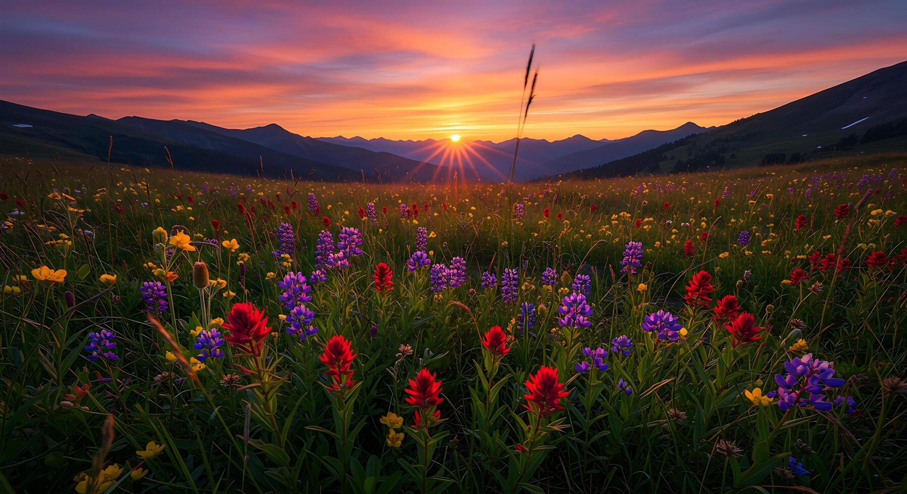 Realistic Nature Landscape in Full HD with Clear Focus photo