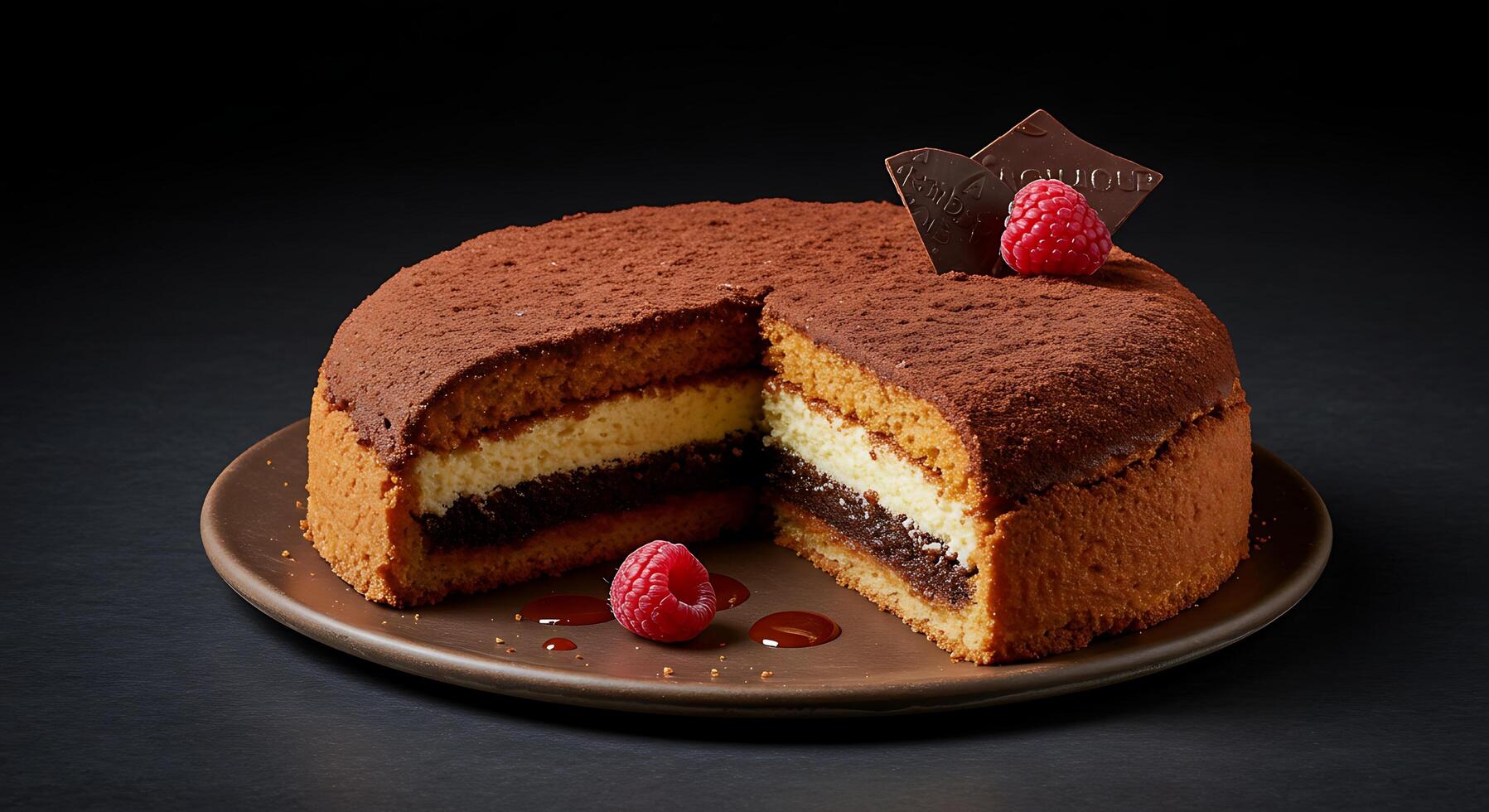 Clean and Crisp Dessert Photography with Creamy Finish photo