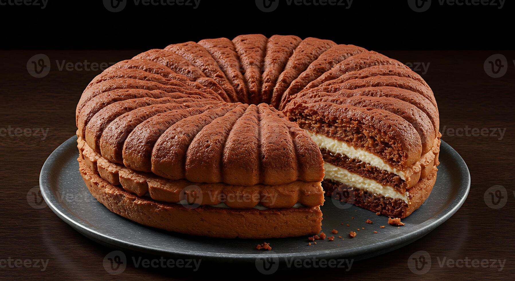 Creamy Dessert Close-Up Styled for Premium Stock Photography photo
