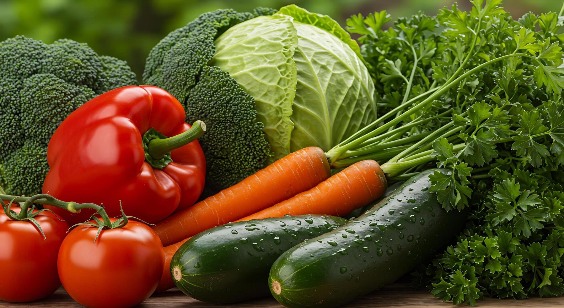 High-Detail Vegetables in Realistic Color and Natural Light photo