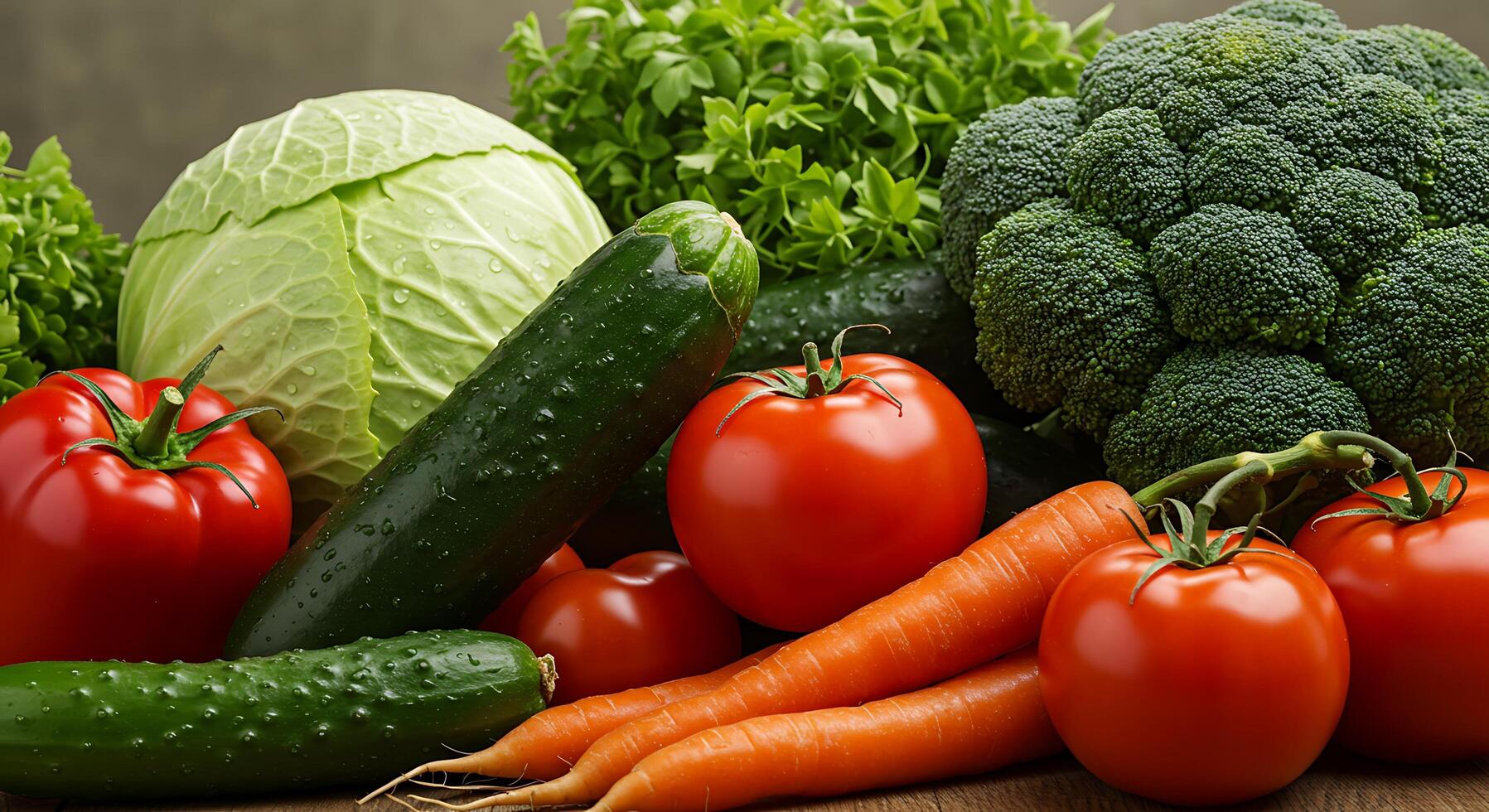 Vibrant Garden Vegetables in Sharp, Bright Natural Focus photo