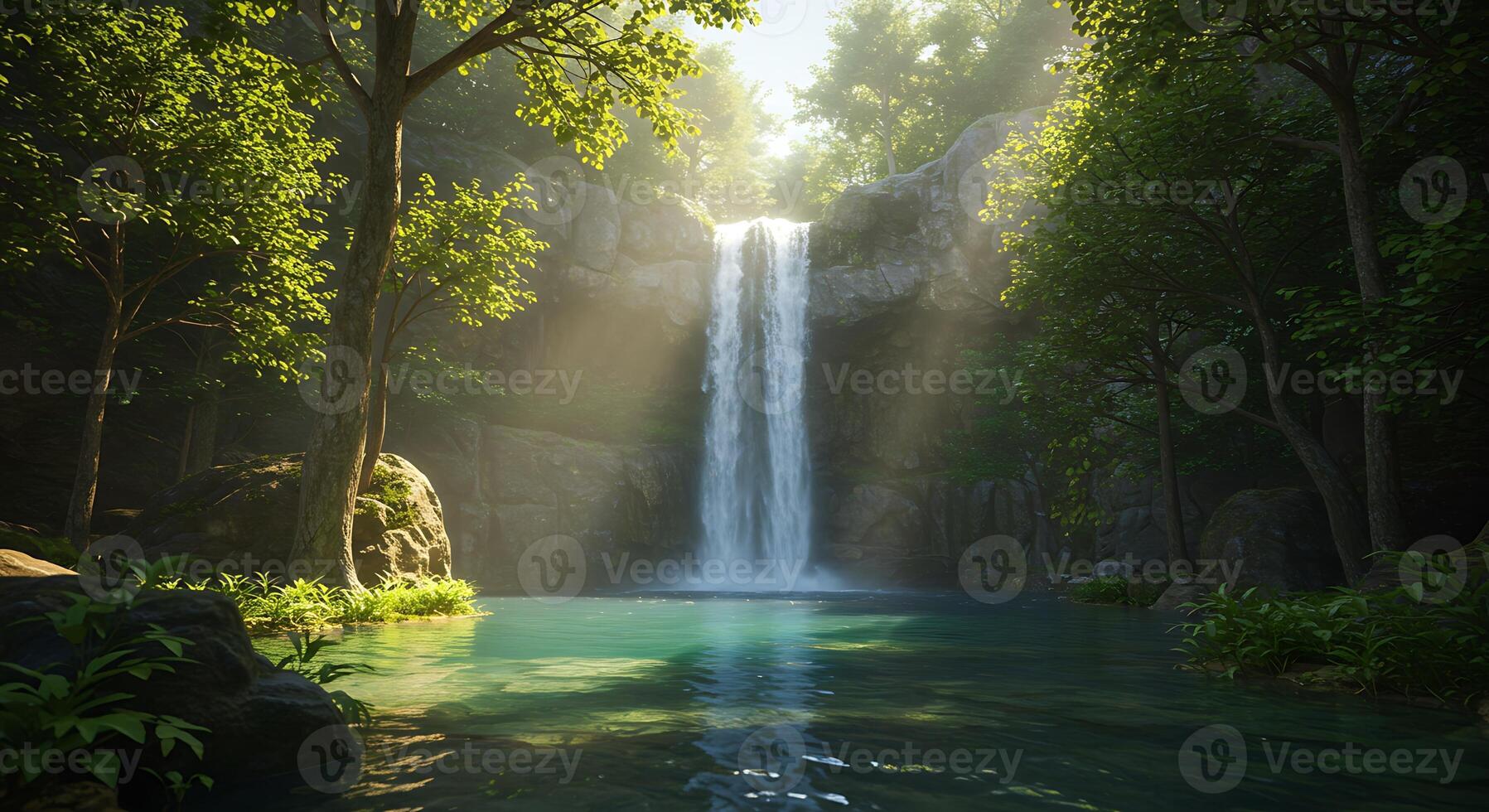 Breathtaking Hyper-Realistic Nature Scene with Authentic Natural Lighting photo