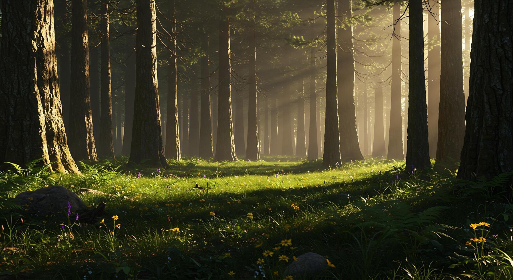Sharp and Elegant Landscape Captured in Soft Golden Light photo