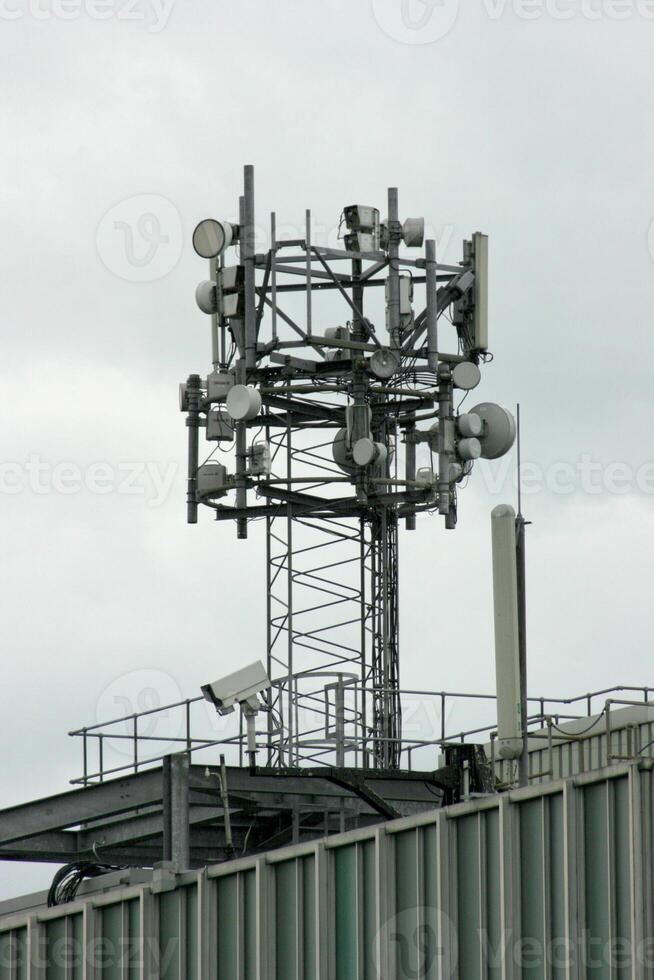 Communication and transmission tower photo
