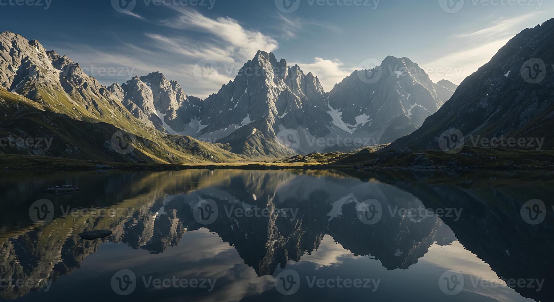 Realistic Nature Scene Captured With True Sunlight and Clarity photo