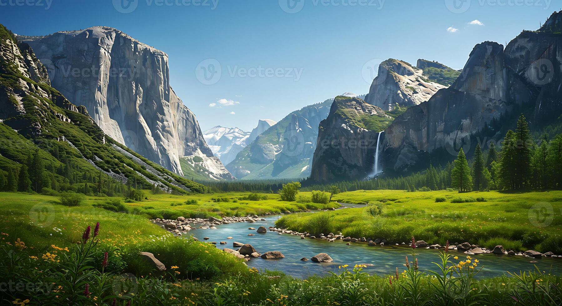 Natural Outdoor Scene With Clear Daylight and Sharp Focus photo