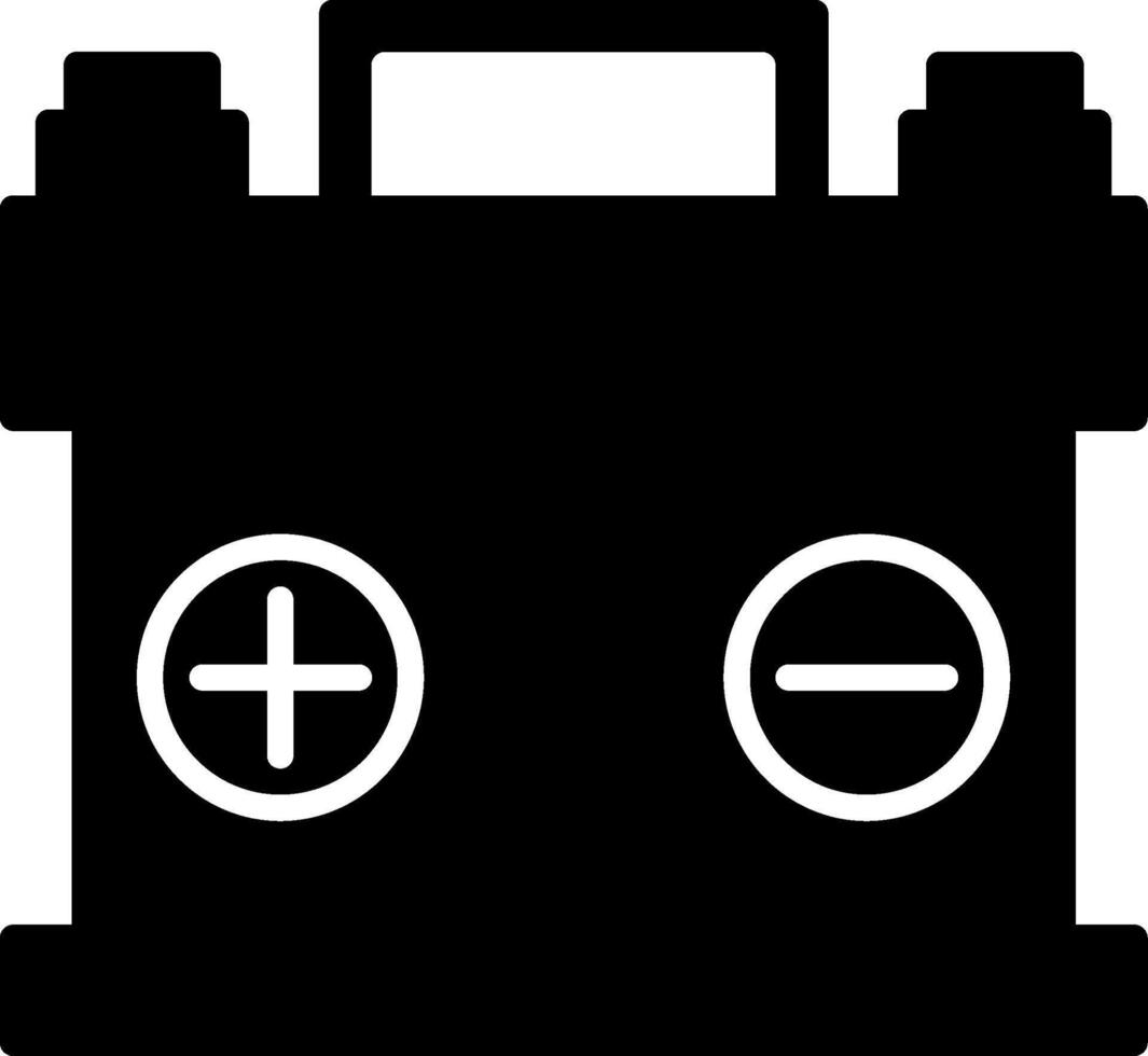 Power Source Glyph vector