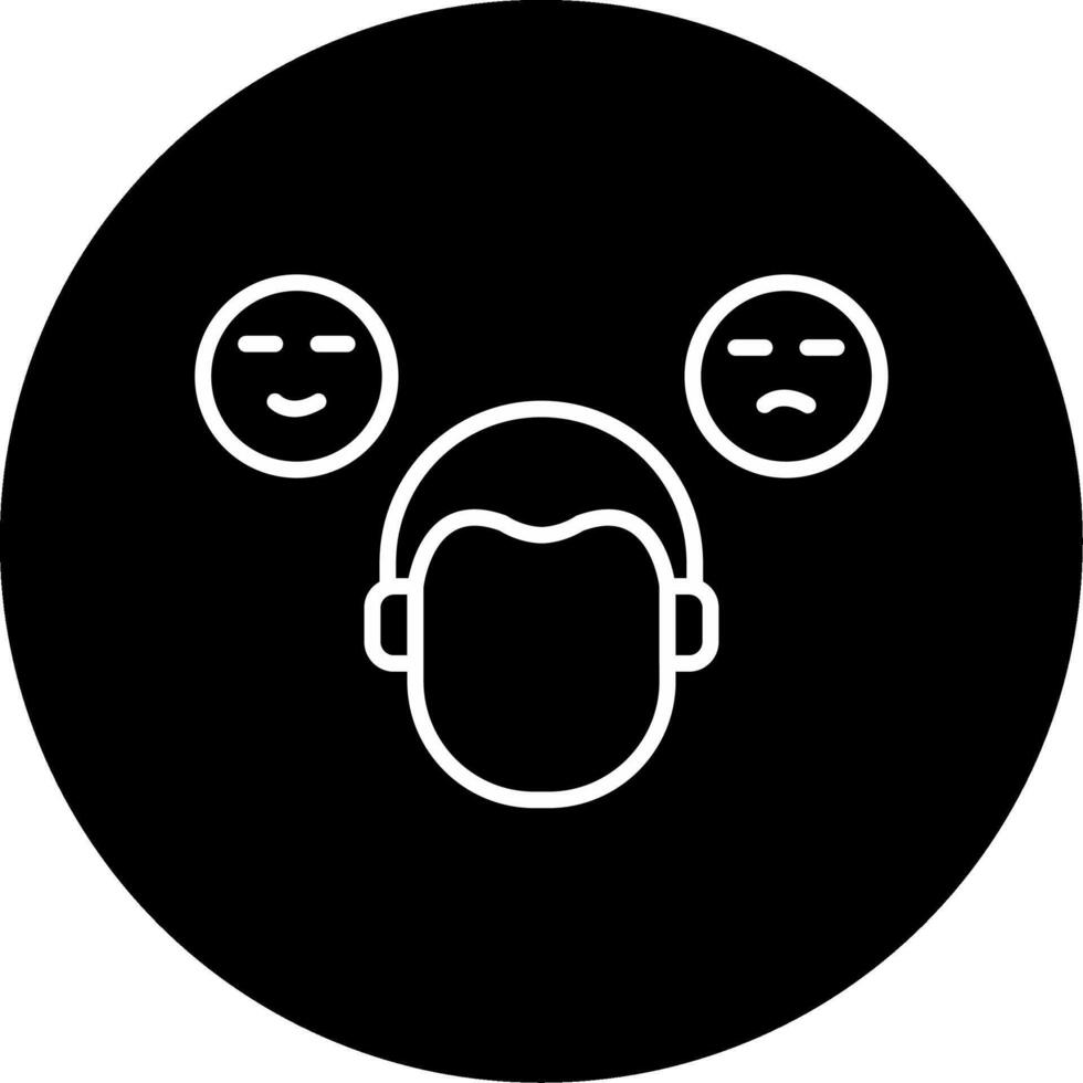 Behavioral Psychology Concepts Line Circle Inverted vector