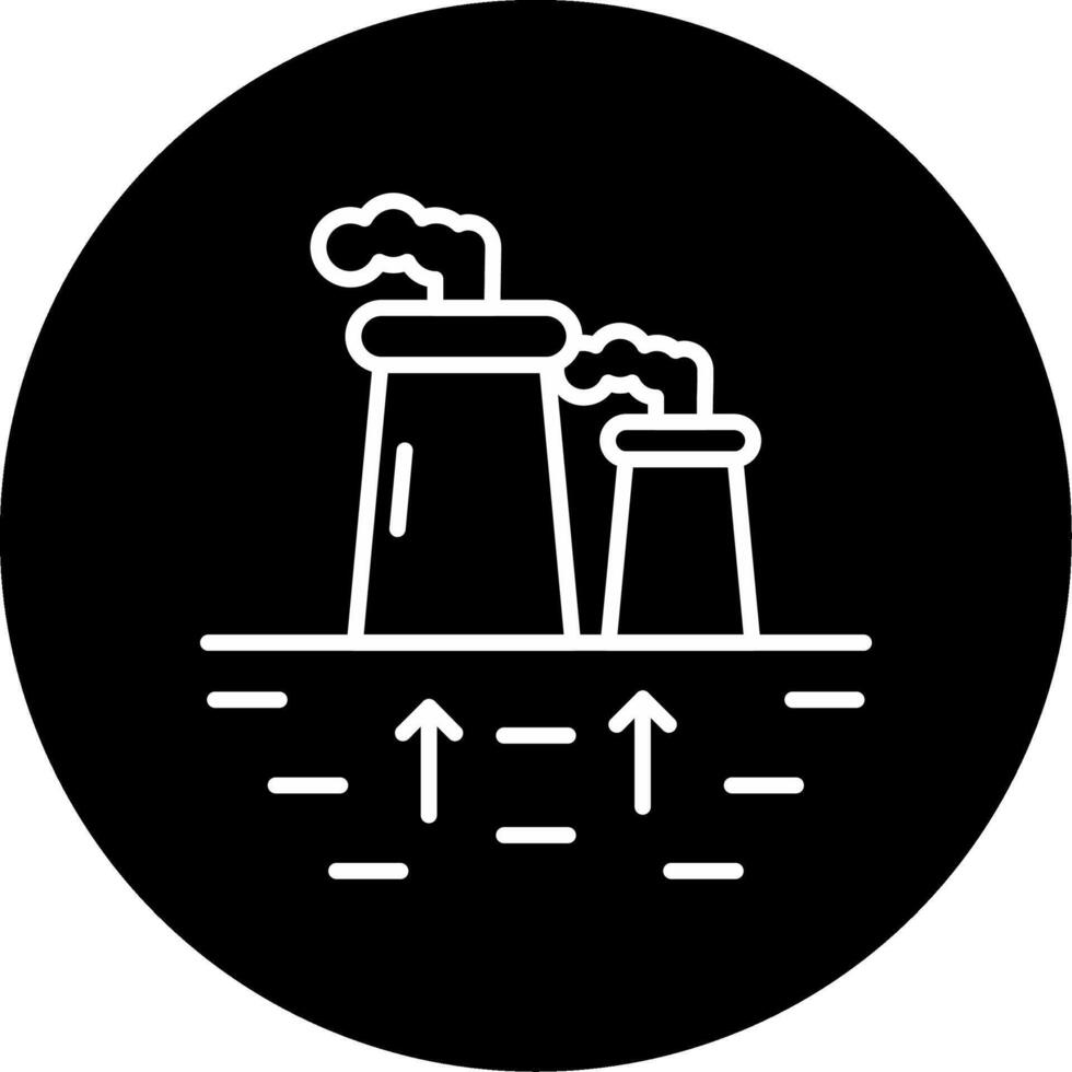 Geothermal Energy Earth Heat Power Line Circle Inverted vector