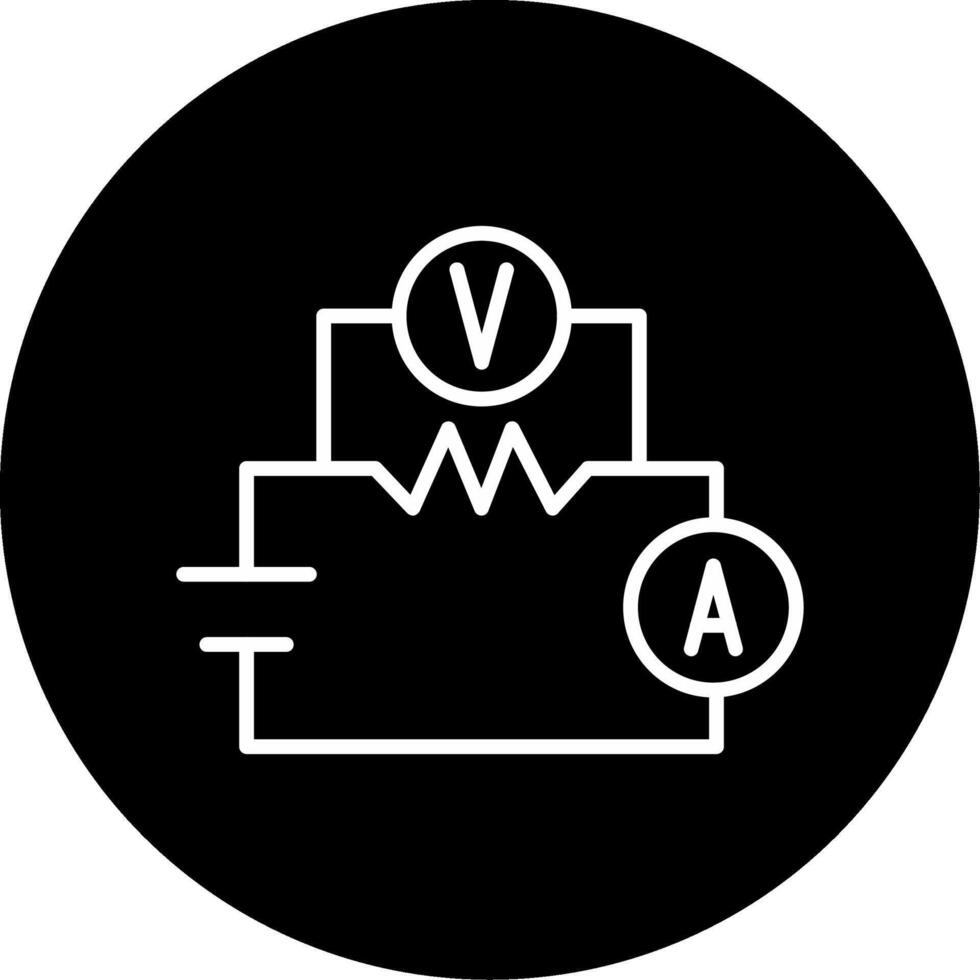 Ohms Law Diagram Line Circle Inverted vector