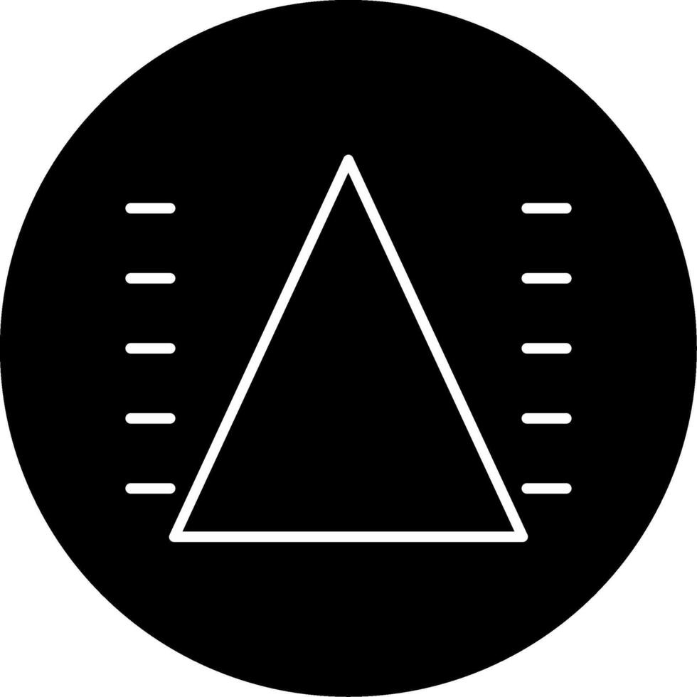 Pyramid Chart Representation Line Circle Inverted vector