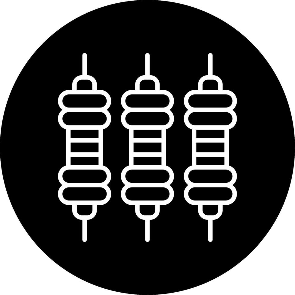 Resistor Component Function Line Circle Inverted vector