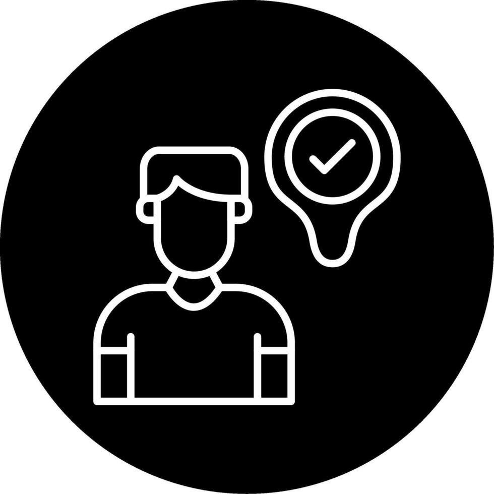 Guest Hotel Patron Line Circle Inverted vector