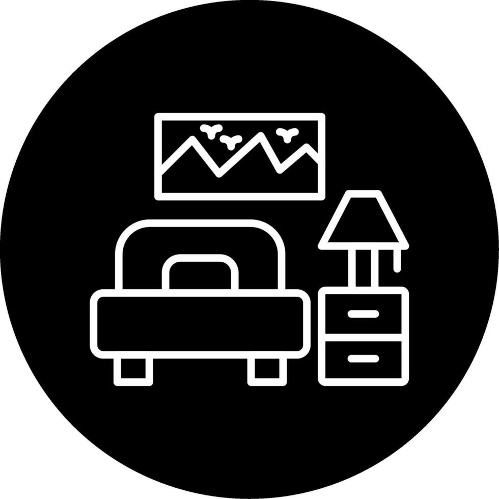 Room Accommodation Space Line Circle Inverted vector